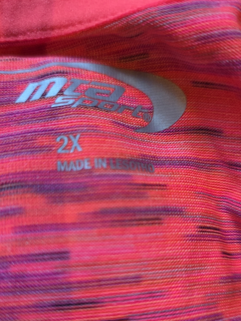 Women's Coral Space-Dye V-Neck Tee - Picture 4 of 5
